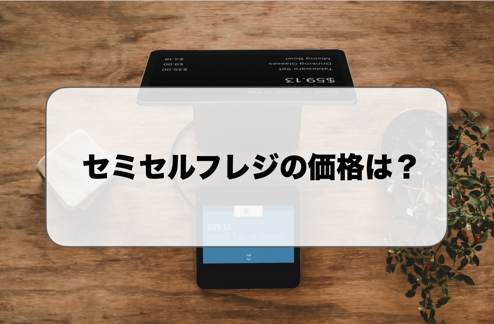 セミセルフレジの価格