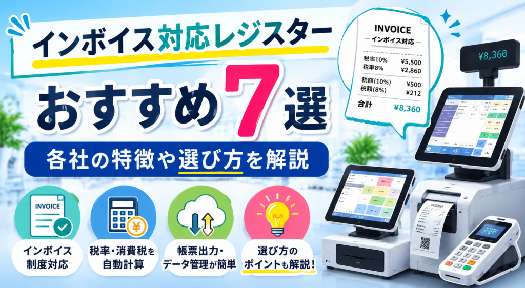 インボイス対応レジおすすめ