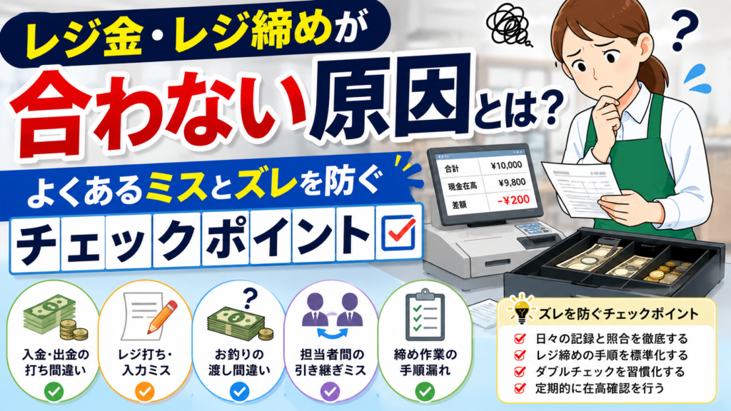 レジ締めが合わない