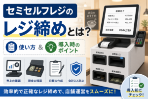 セミセルフレジのレジ締め