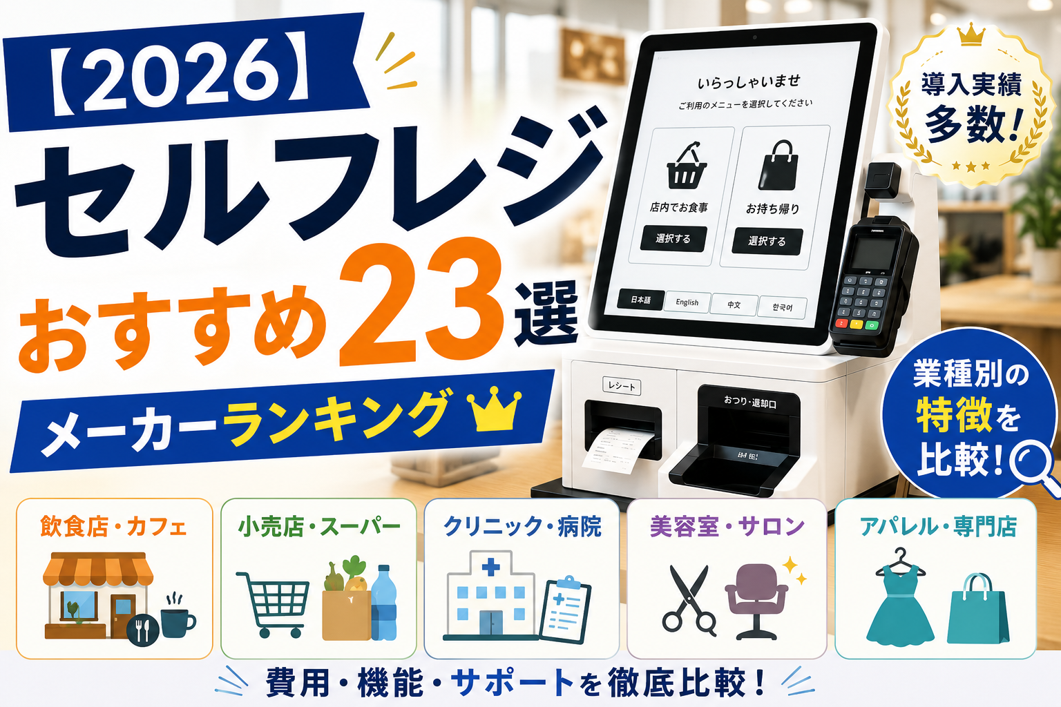 セルフレジおすすめランキング