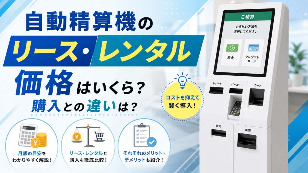 自動精算機のリース・レンタル価格