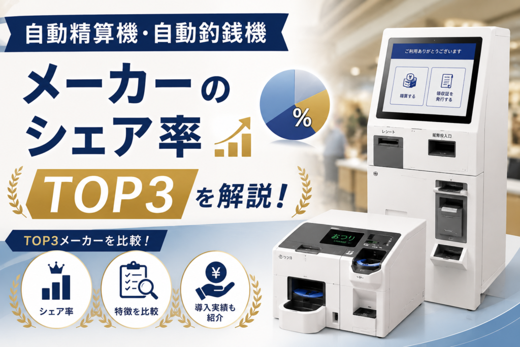 自動精算機・自動釣銭機メーカーシェア