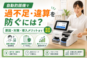 自動釣銭機の過不足・違算