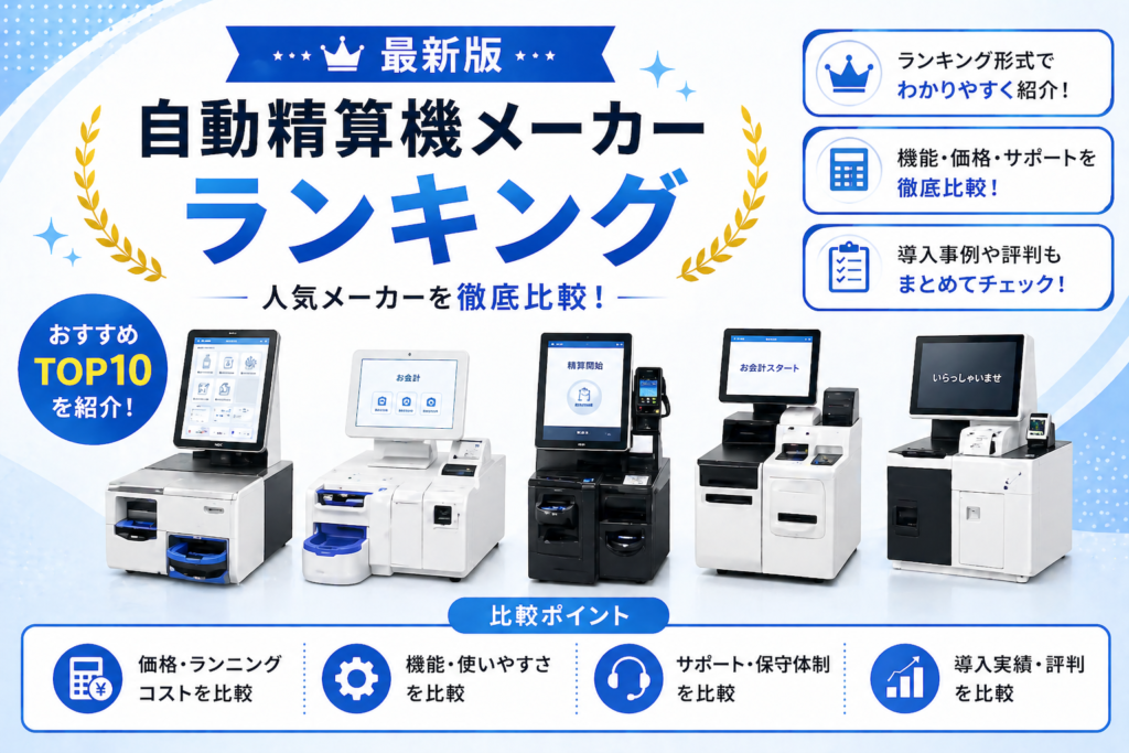 自動精算機メーカーランキング