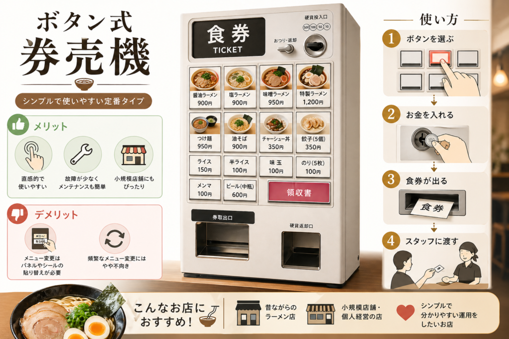 ラーメン屋におすすめの券売機10選｜値段や使い方を解説！ -