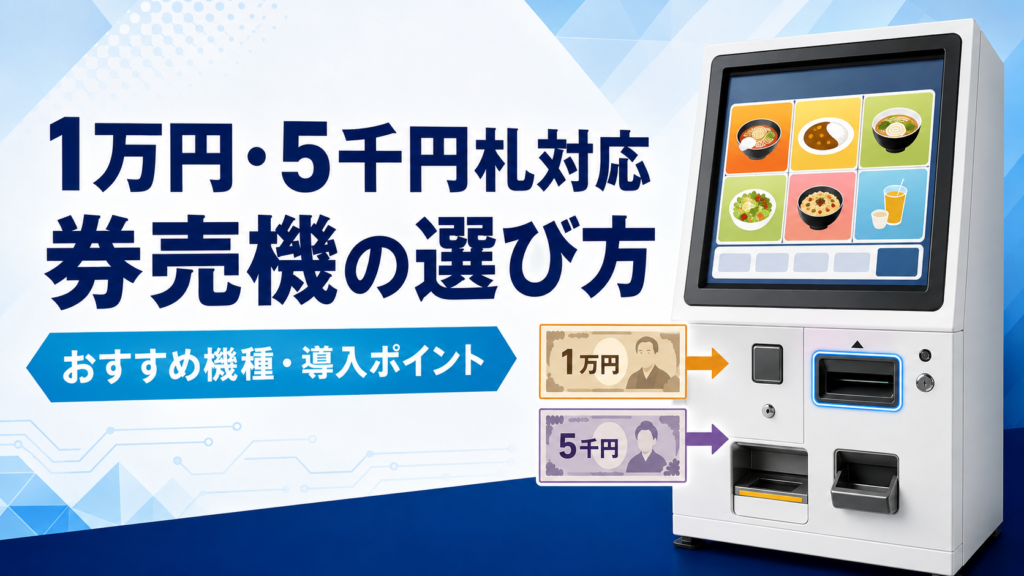 1万円・5千円対応券売機