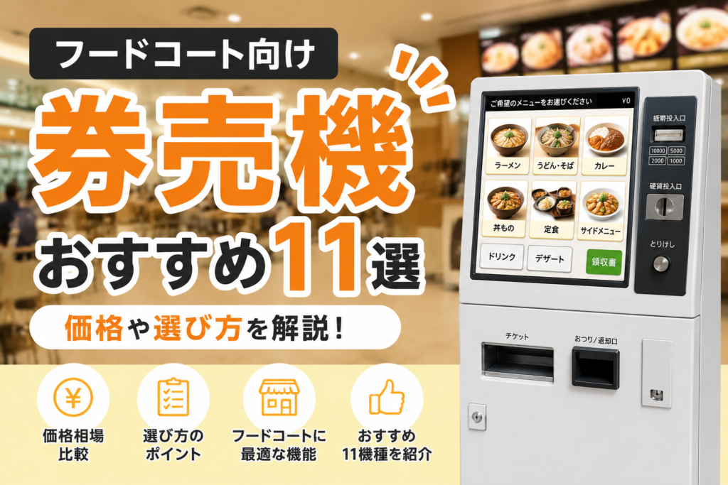 フードコート向け券売機