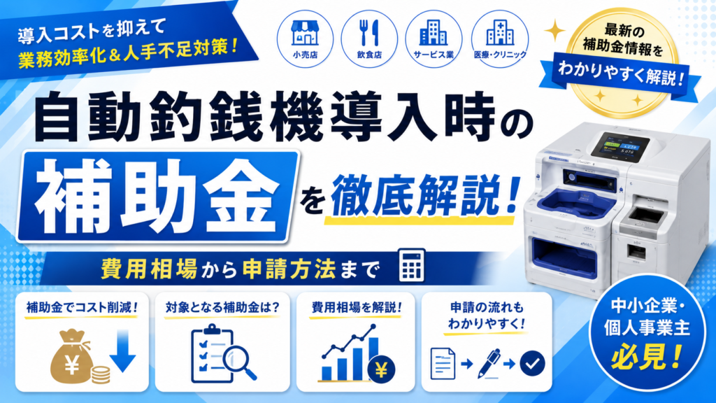 自動釣銭機の補助金