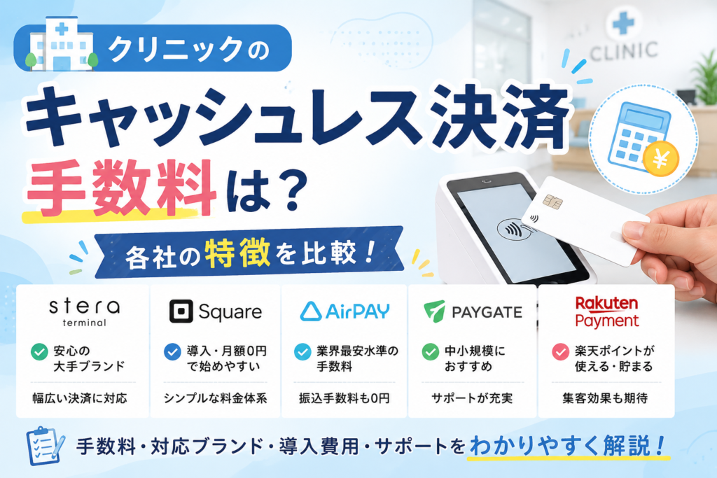 クリニックのキャッシュレス手数料