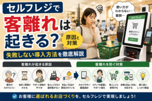 セルフレジで客離れは起きる？原因と対策・失敗しない導入方法を徹底解説