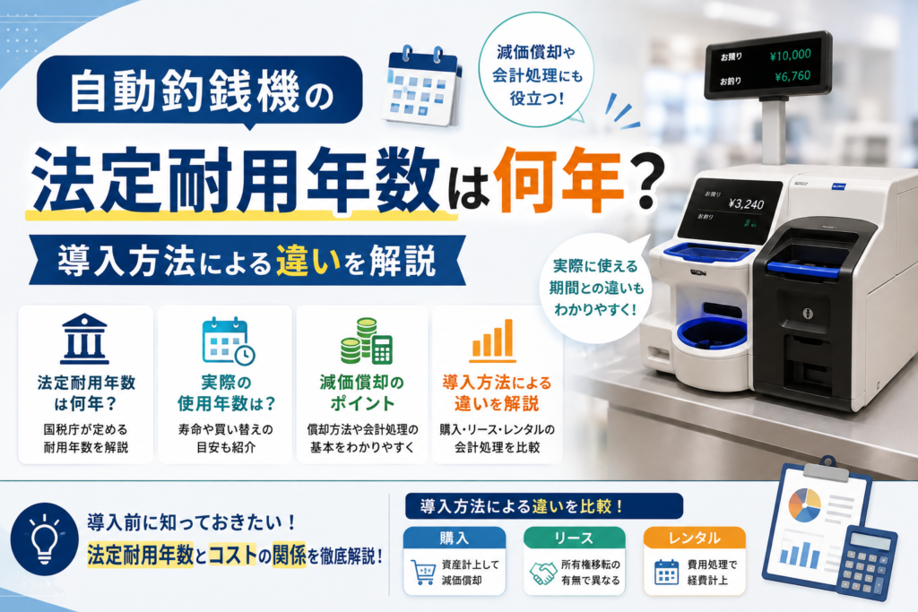 自動釣銭機の耐用年数